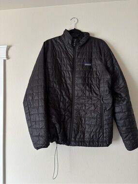 Patagonia Women's Nano Puff Insulate Black Quilted Puffer Jacket Size XL